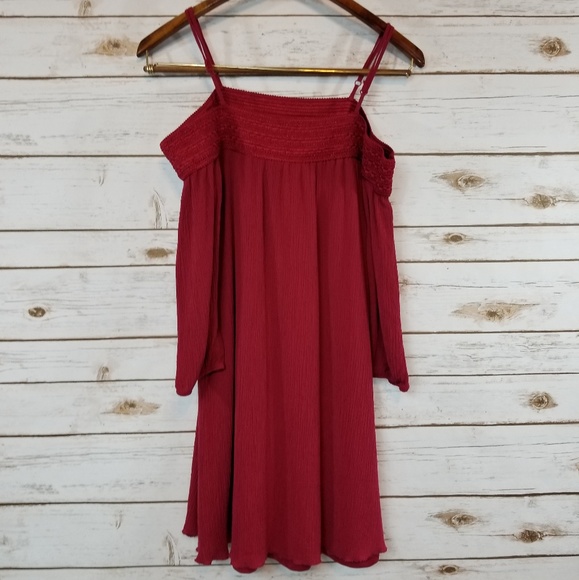 Purple Snow Tops - Purple Snow | Red Cold Shoulder Top